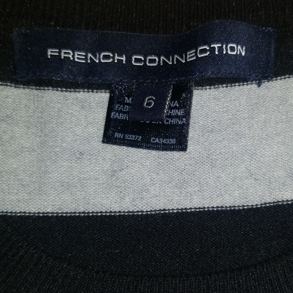 French Connection Striped A-Line Sweater Dress - Picture 6 of 8